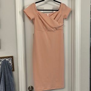 Pink blush light pink maternity dress , size medium
